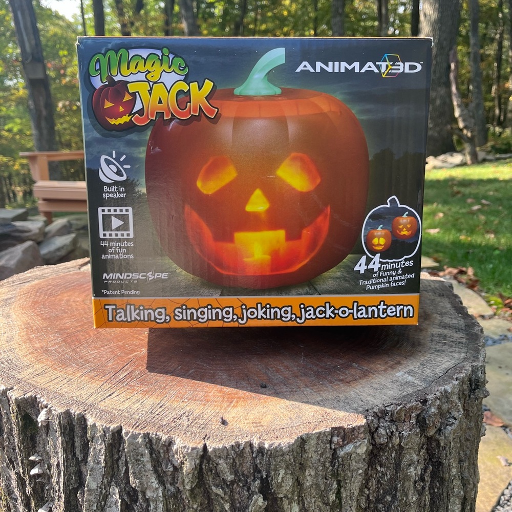 Jabberin Jack Magic Jack O Lantern 3D Animated Halloween Pumpkin Talking